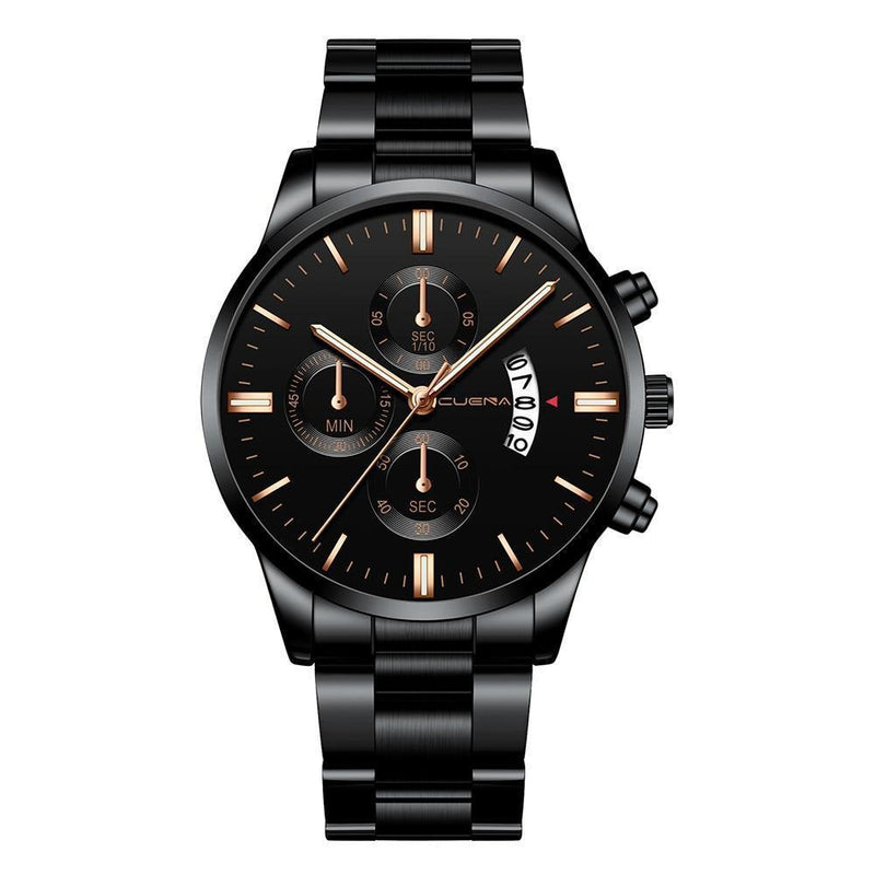 Reloj de acero inoxidable para hombre - Envío gratis