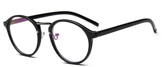 Montura de gafas redondas vintage para mujer - Montura graduada 