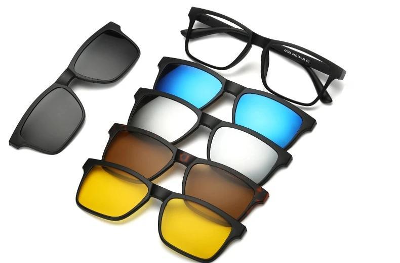 Nuevas Gafas Retro - 5 en 1 Originales con Imán - Envío Gratis