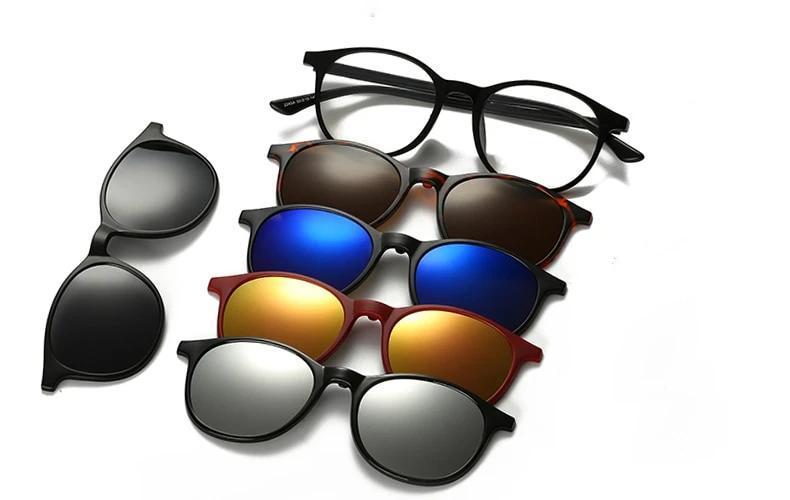 Nuevas Gafas Retro - 5 en 1 Originales con Imán - Envío Gratis