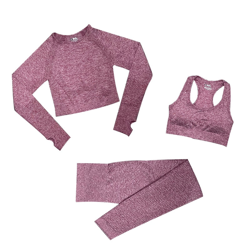 Set de yoga fitness para mujer - 3 piezas