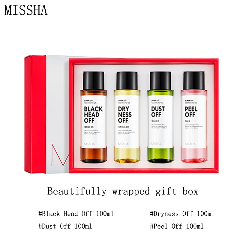 Kit de aceite de limpieza facial Missha - 04 piezas