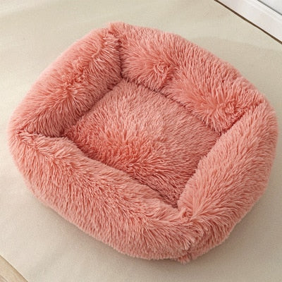 Cama para Perros y Gatos - Peluche Cuadrado 