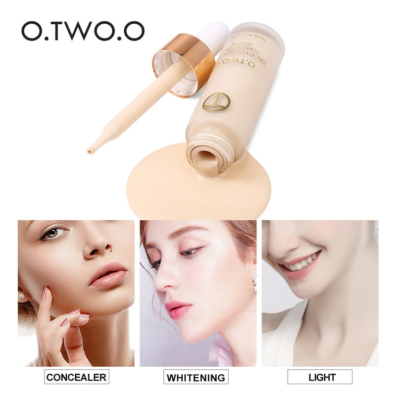 O.TWO.O Kit de maquillaje facial: corrector, base y polvos