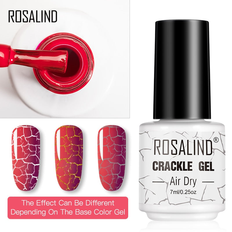 Esmalte de uñas en gel Rosalind - Efecto craquelado 