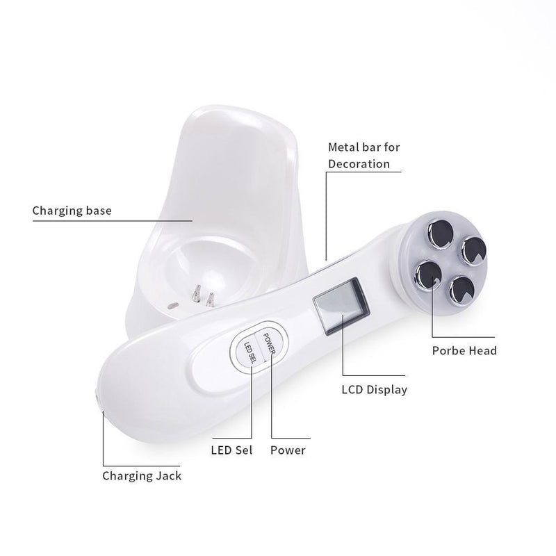 Dispositivo de tratamiento de fototerapia facial LED - 5 en 1