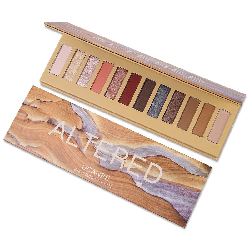 Paleta de sombras de ojos UCANBE - 12 colores 