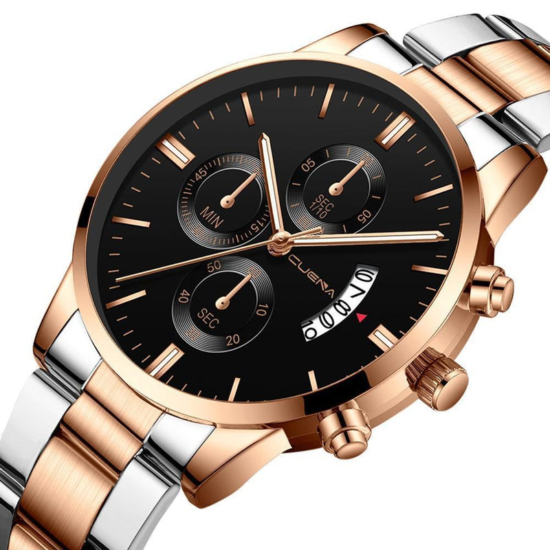 Reloj de acero inoxidable para hombre - Envío gratis