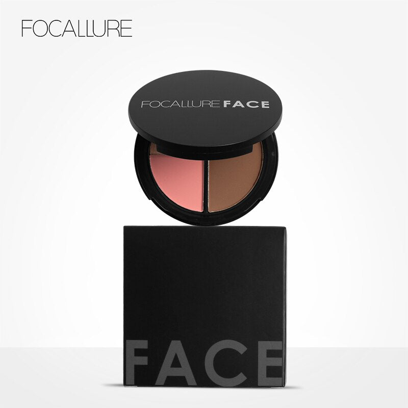 Paleta de contorno facial Focallure - Iluminador y Bronceador