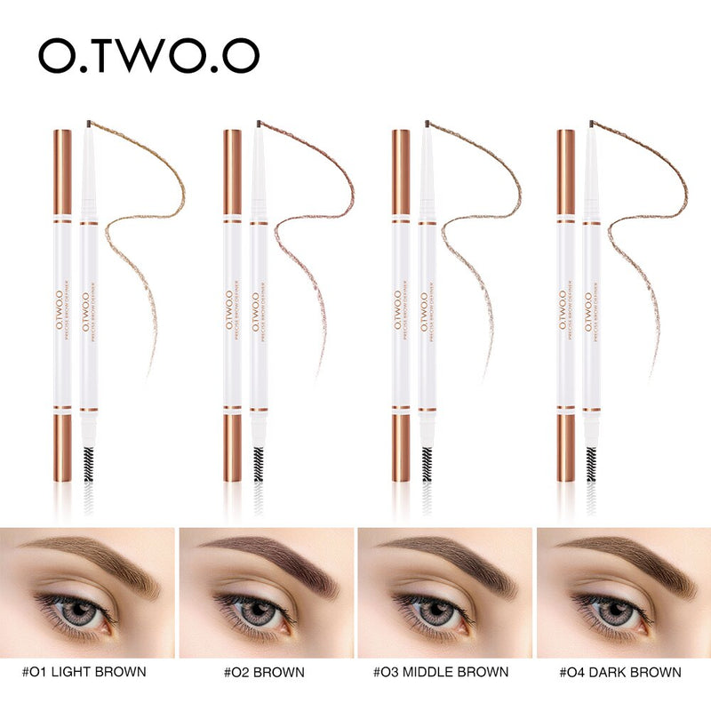 O.TWO.O Kit de maquillaje para ojos: rímel, rímel para cejas y delineador de ojos 