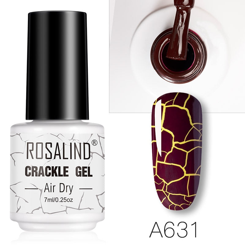 Esmalte de uñas en gel Rosalind - Efecto craquelado 