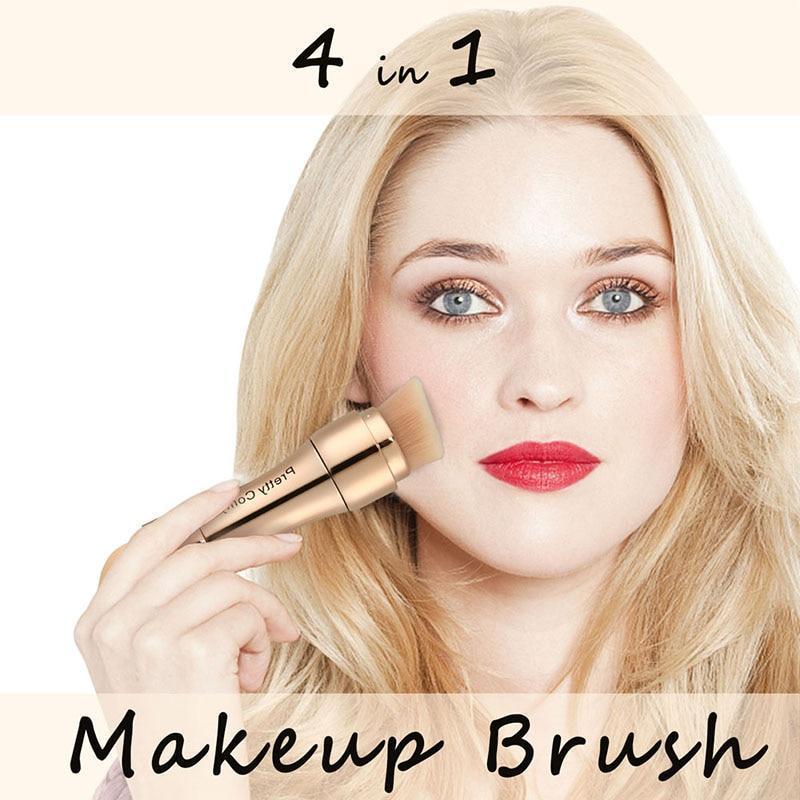 Brocha de maquillaje 4 en 1 - Make Beauty 