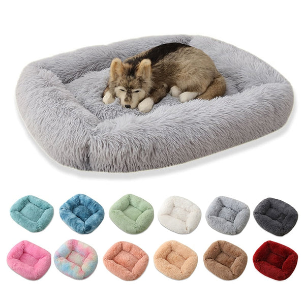 Cama para Perros y Gatos - Peluche Cuadrado 