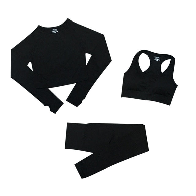 Set de yoga fitness para mujer - 3 piezas