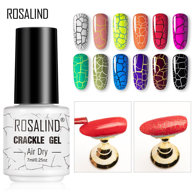 Esmalte de uñas en gel Rosalind - Efecto craquelado 