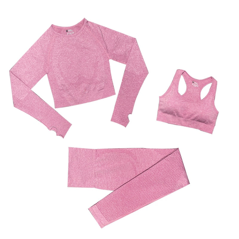 Set de yoga fitness para mujer - 3 piezas