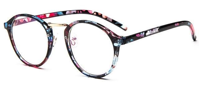 Montura de gafas redondas vintage para mujer - Montura graduada 