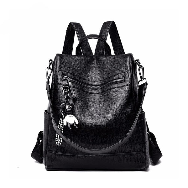 Bolso Mochila Antirrobo Stylus Mujer Negro - Envío Gratis