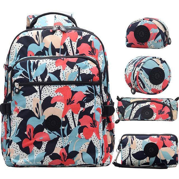 Conjunto de mochila Aceperch y artículos necesarios