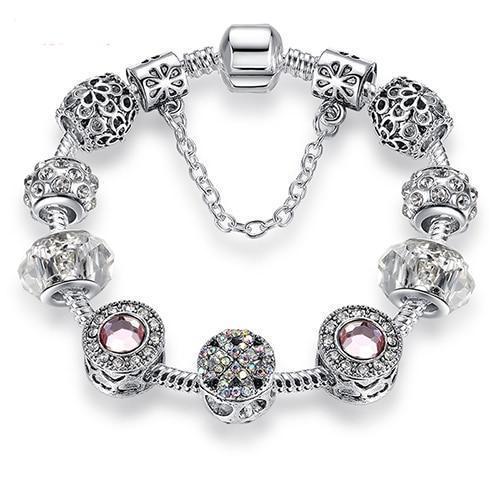 Pulsera con Charm de Cristal 