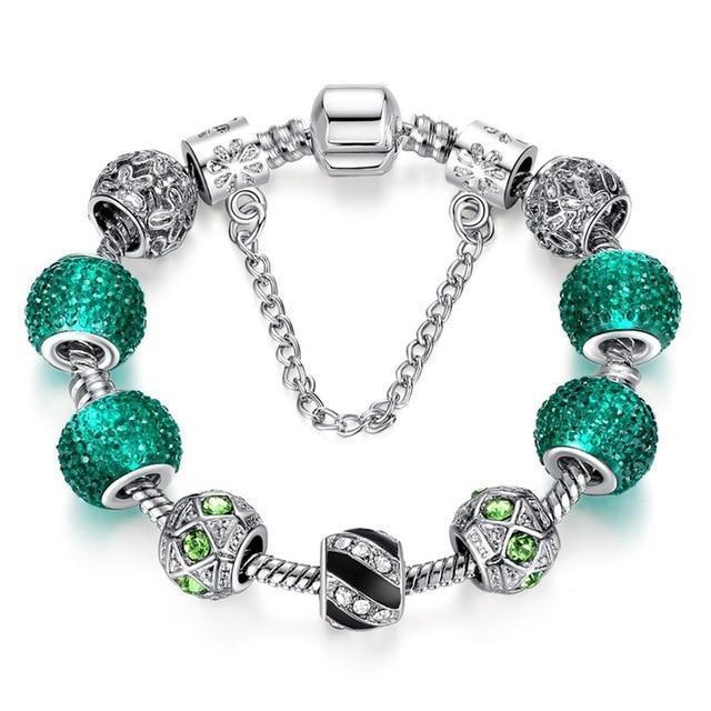 Pulsera con Charm de Cristal 